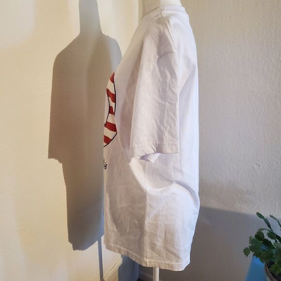 Vintage Peace Patriotic 100% Cotton Novelty Tshirt -Size Large - Picture 5 of 10